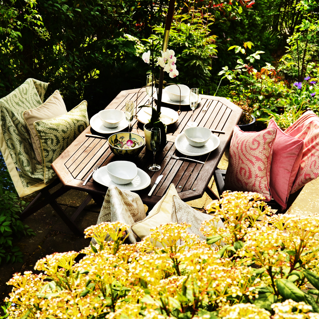 Hello, Summer! Update your outdoor space with cushions & throws