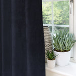 Load image into Gallery viewer, McAlister Textiles Matt Black Velvet Curtains Tailored Curtains