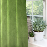 Load image into Gallery viewer, McAlister Textiles Matt Fern Green Velvet Curtains Tailored Curtains