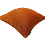 Load image into Gallery viewer, McAlister Textiles Matt Burnt Orange Piped Velvet Cushion Cushions and Covers