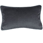 Load image into Gallery viewer, McAlister Textiles Matt Charcoal Grey Contrast Piped Velvet Cushion Cushions and Covers