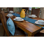 Load image into Gallery viewer, McAlister Textiles Matt Duck Egg Blue Contrast Piped Velvet Cushion Cushions and Covers