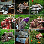 Load image into Gallery viewer, McAlister Textiles Heritage Tartan Beige Cream Curtain Fabric Fabrics