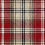 Load image into Gallery viewer, McAlister Textiles Angus Red + White Tartan Check Curtain Fabric Fabrics