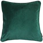 Load image into Gallery viewer, McAlister Textiles Matt Emerald Green Piped Velvet Cushion Cushions and Covers