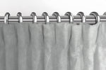 Load image into Gallery viewer, McAlister Textiles Matt Dove Grey Velvet Curtains Tailored Curtains