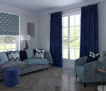 Load image into Gallery viewer, McAlister Textiles Matt Navy Blue Velvet Curtains Tailored Curtains