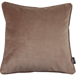 Load image into Gallery viewer, McAlister Textiles Matt Mocha Brown Piped Velvet Cushion Cushions and Covers
