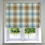 Load image into Gallery viewer, McAlister Textiles Angus Duck Egg Blue Tartan Roman Blind mws_apo_generated
