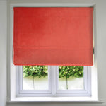 Load image into Gallery viewer, McAlister Textiles Matt Coral Pink Velvet Roman Blind Roman Blinds