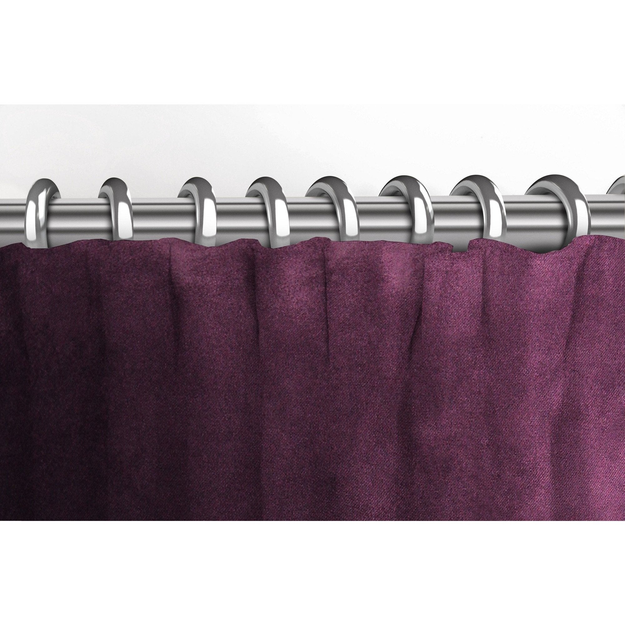 McAlister Textiles Matt Aubergine Purple Velvet Curtains Tailored Curtains 