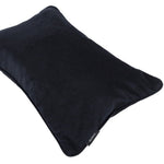 Load image into Gallery viewer, McAlister Textiles Matt Black Piped Velvet Cushion Cushions and Covers 
