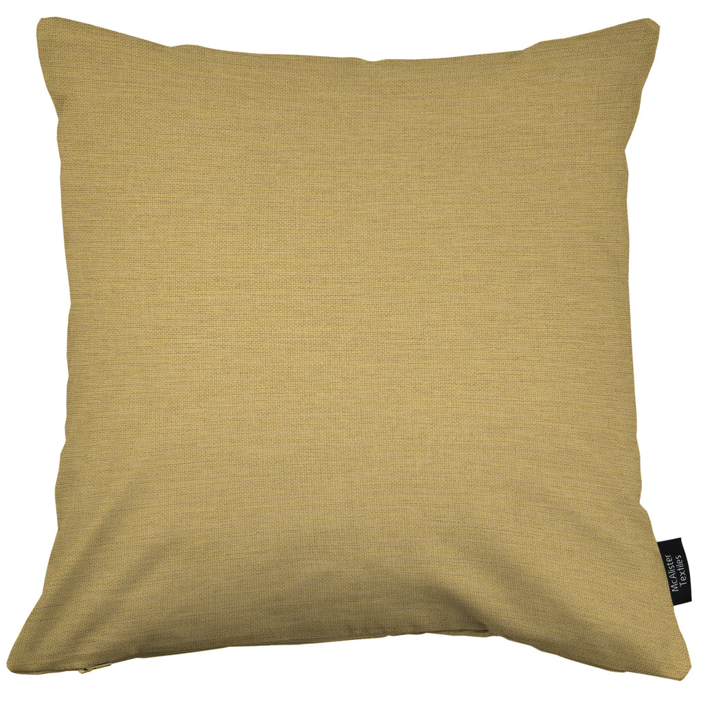 McAlister Textiles Albany Ochre Yellow Woven Cushion Cushions and Covers 