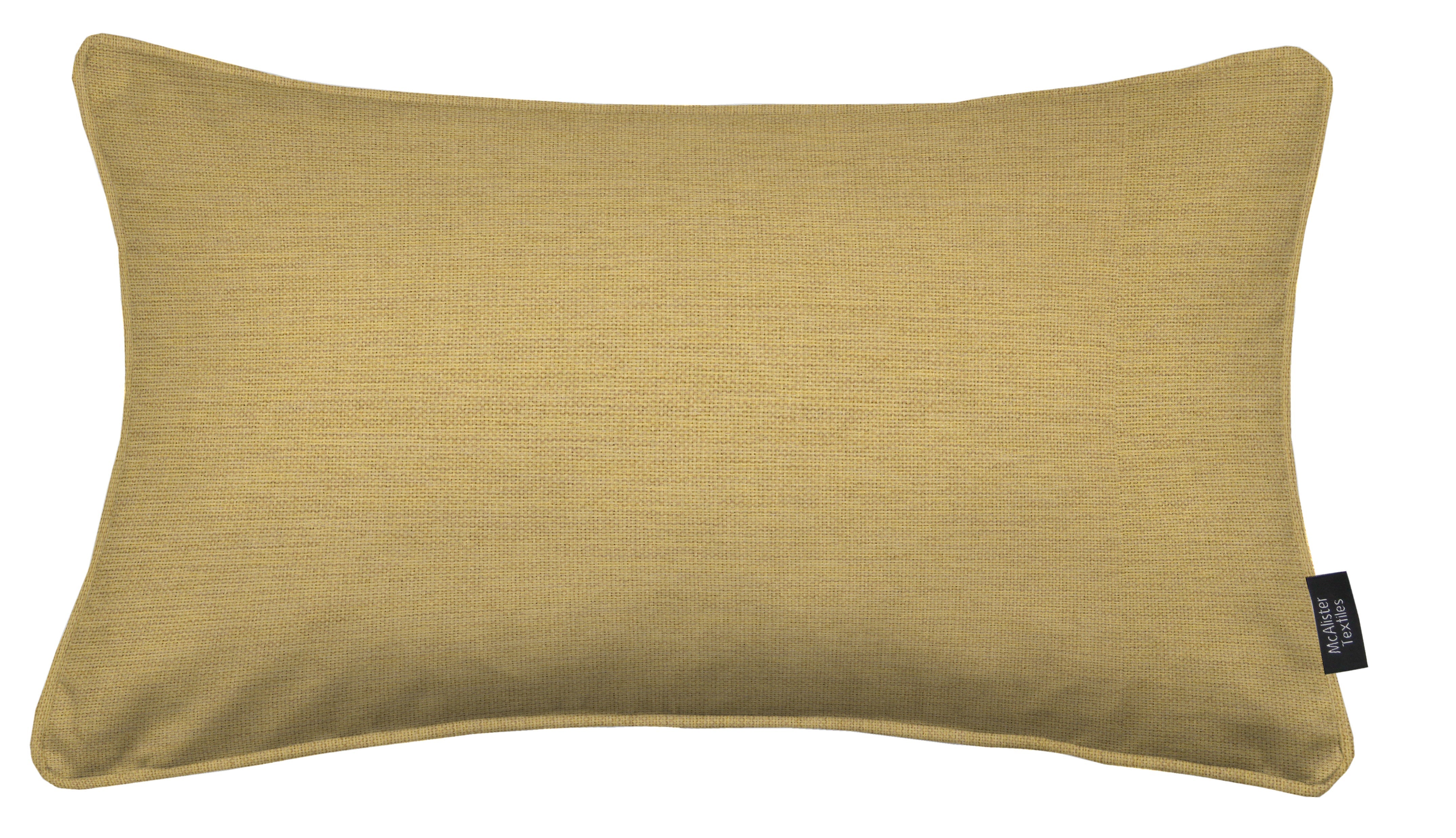 McAlister Textiles Albany Ochre Yellow Piped Cushion Cushions and Covers 