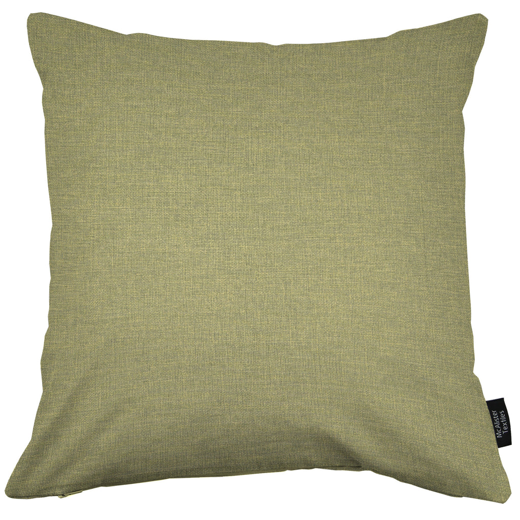 McAlister Textiles Albany Sage Green Woven Cushion Cushions and Covers 