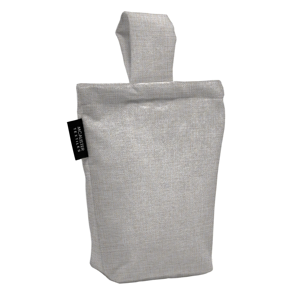 McAlister Textiles Albany Soft Grey Doorstop Doorstops 