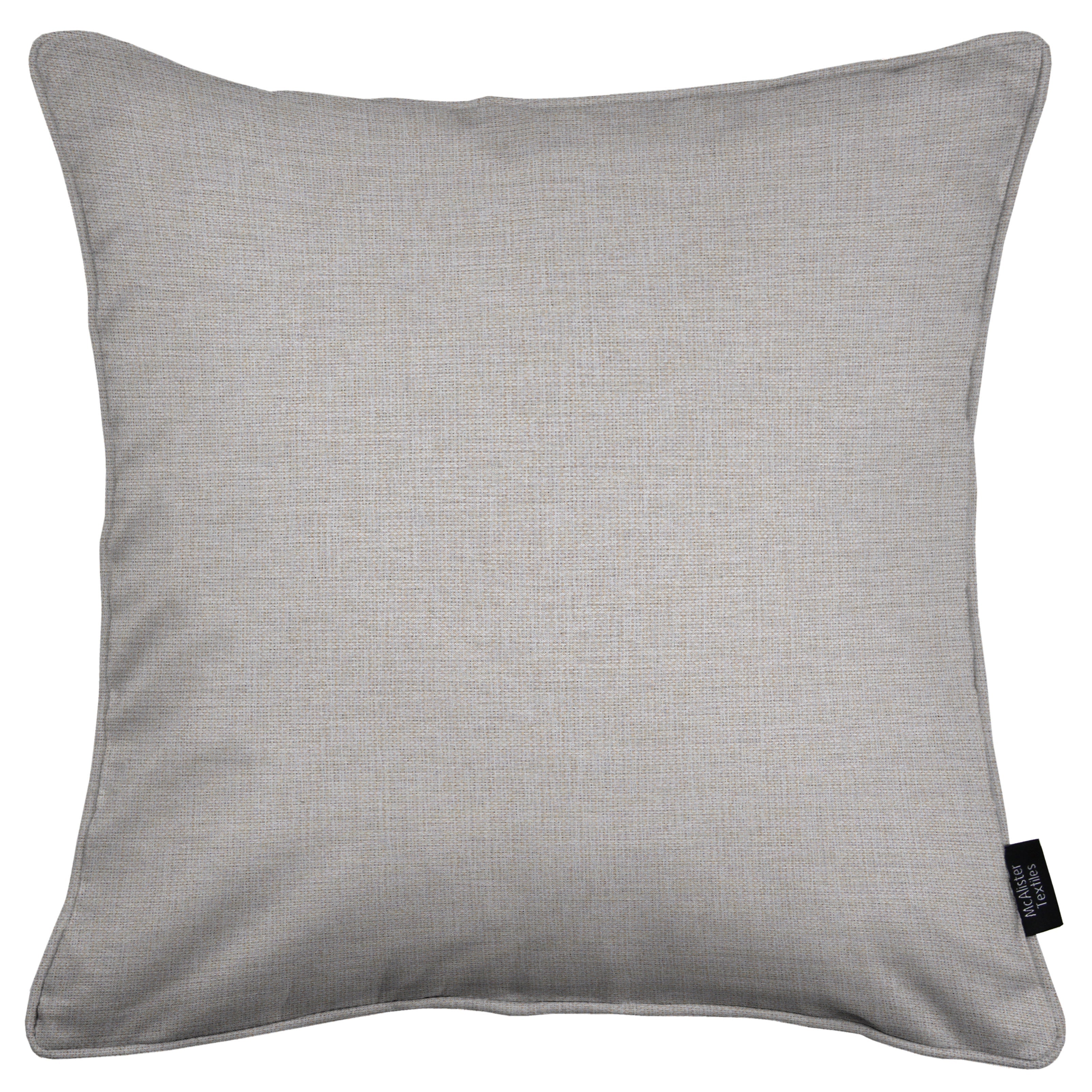 McAlister Textiles Albany Soft Grey Piped Cushion Cushions and Covers 