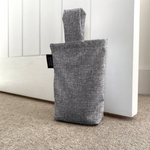 Load image into Gallery viewer, McAlister Textiles Albany Charcoal Doorstop Doorstops 
