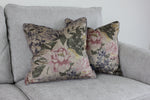 Load image into Gallery viewer, McAlister Textiles Blooma Purple, Pink and Ochre Floral Cushion Cushions and Covers 
