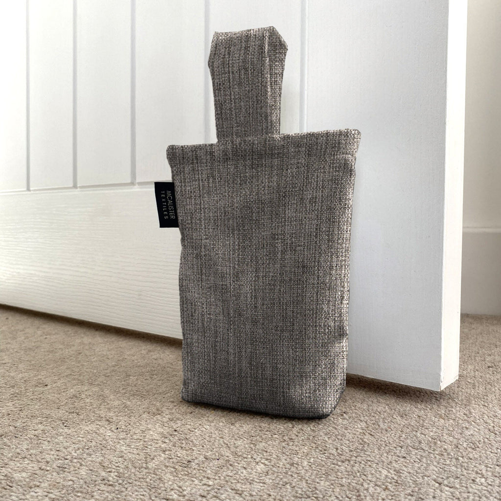 McAlister Textiles Capri Charcoal Doorstop Doorstops 