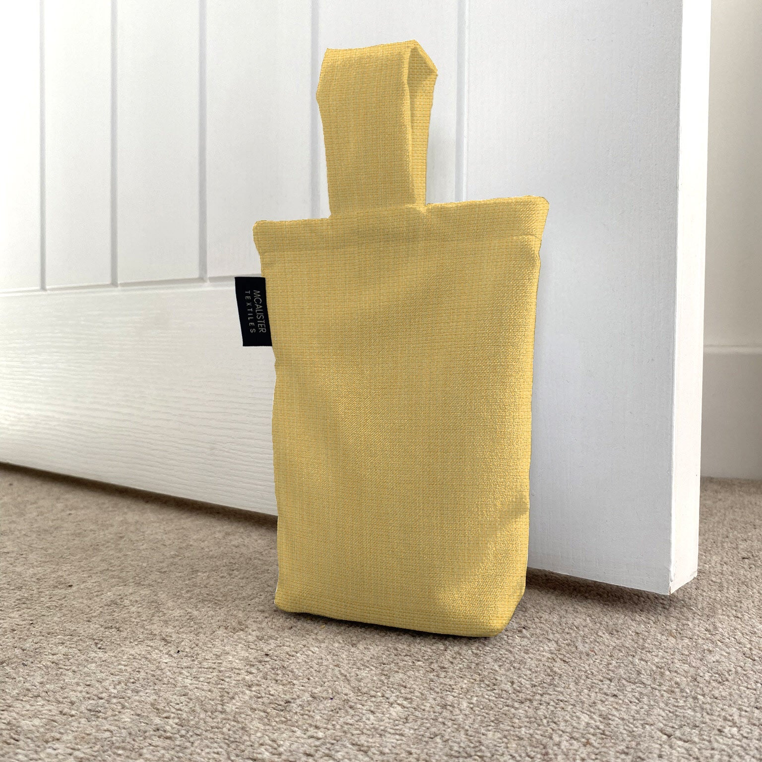 McAlister Textiles Capri Ochre Yellow Doorstop Doorstops 