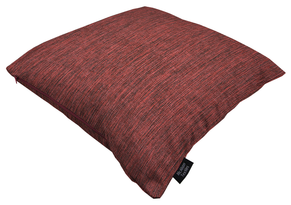 McAlister Textiles Capri Red Plain Cushion Cushions and Covers 