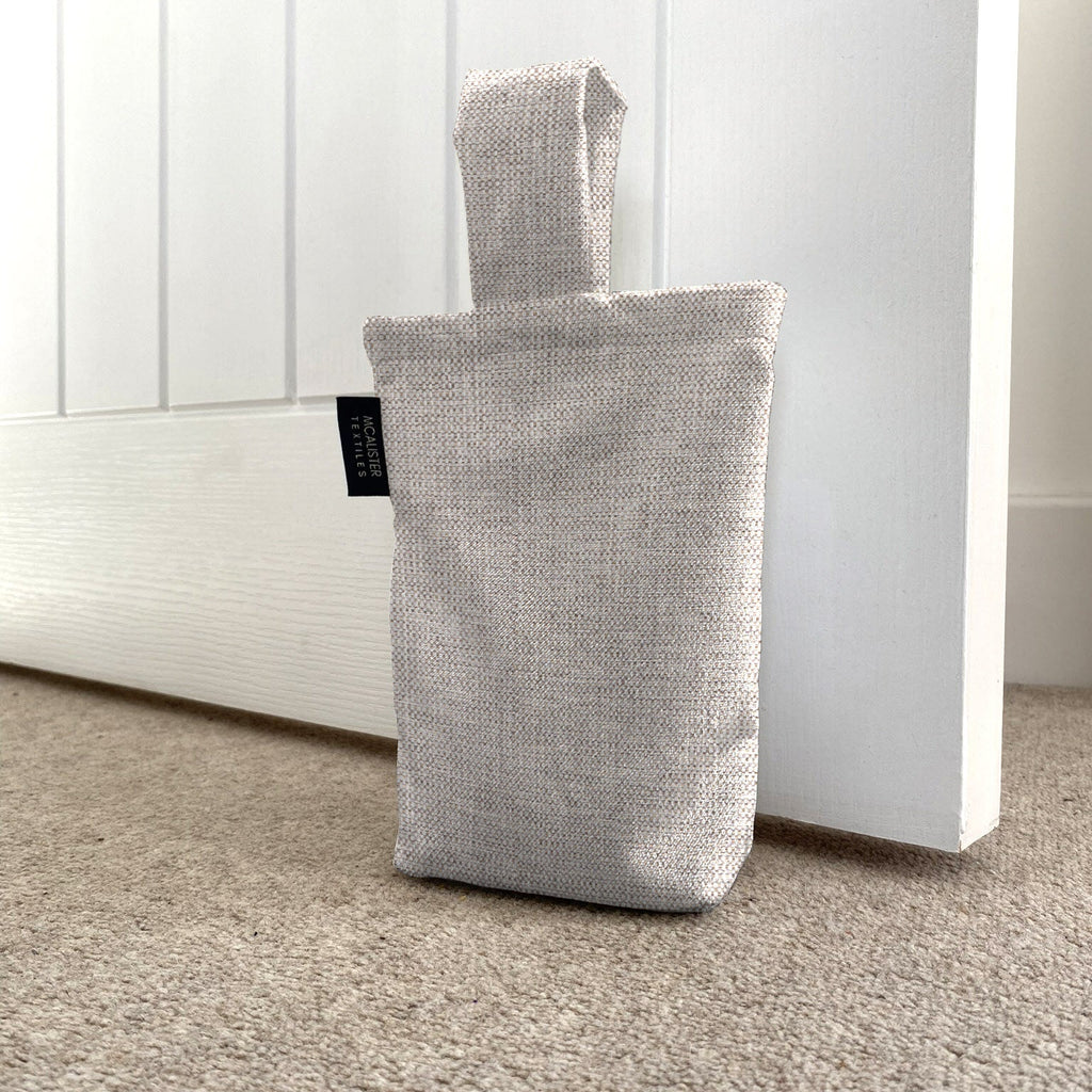 McAlister Textiles Capri Soft Grey Doorstop Doorstops 