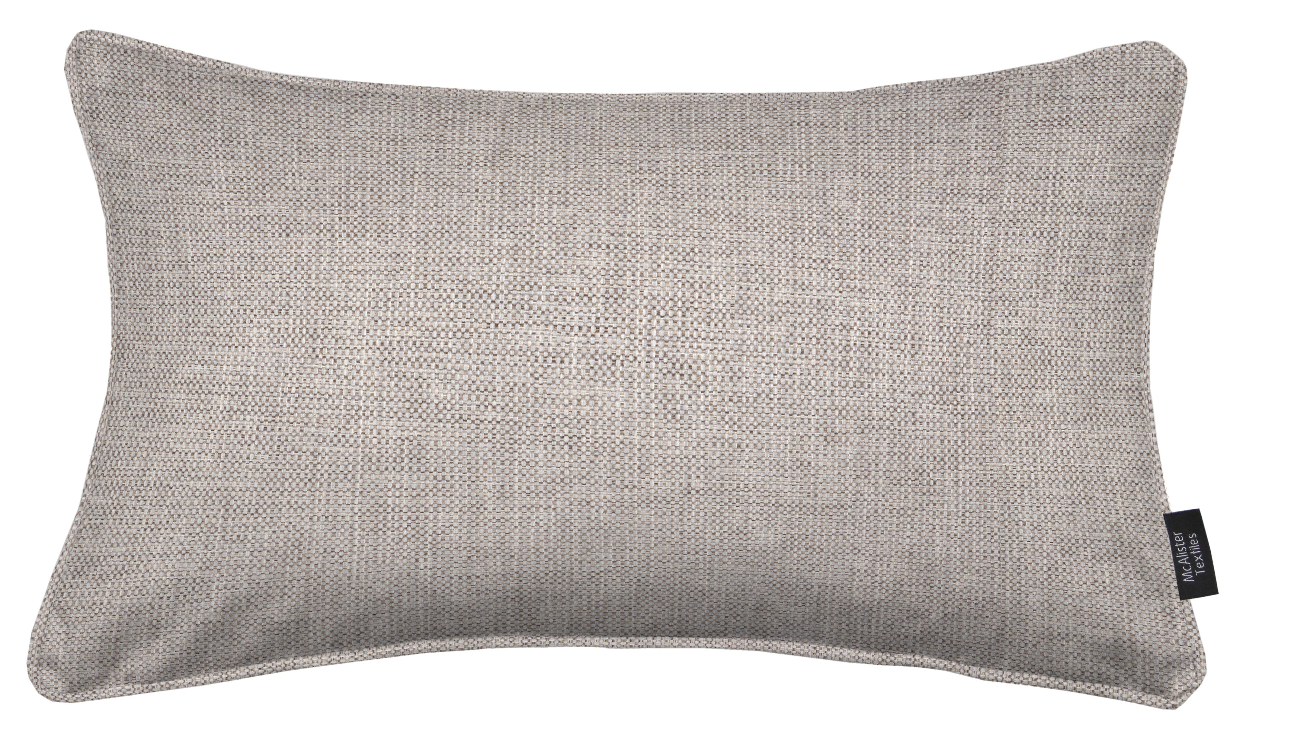 McAlister Textiles Capri Soft Grey Piped Cushion Cushions and Covers 