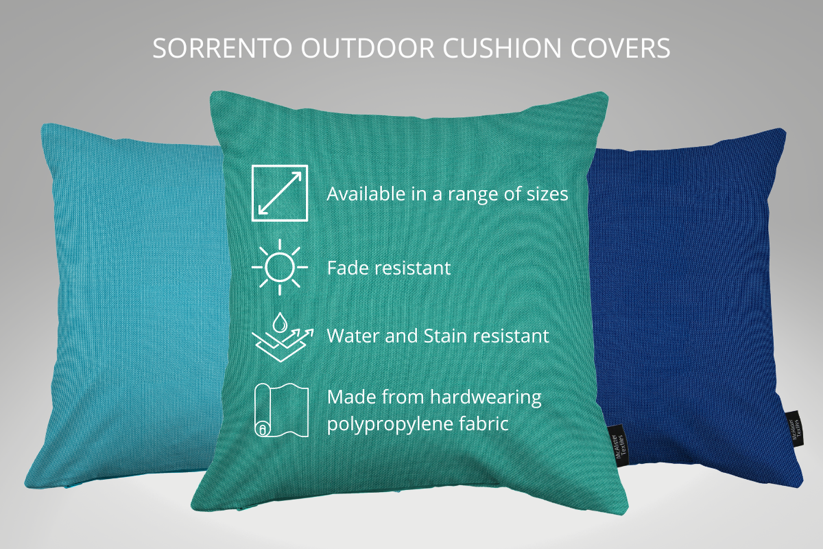McAlister Textiles Sorrento Red Outdoor Pillows Pillow 