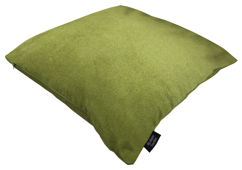 McAlister Textiles Matt Fern Green Velvet Modern Look Plain Cushion Cushions and Covers 
