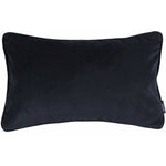 Load image into Gallery viewer, McAlister Textiles Matt Black Piped Velvet Cushion Cushions and Covers 
