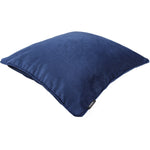 Load image into Gallery viewer, McAlister Textiles Matt Navy Blue Piped Velvet Cushion Cushions and Covers 
