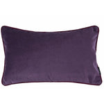 Load image into Gallery viewer, McAlister Textiles Matt Aubergine Purple Piped Velvet Cushion Cushions and Covers 
