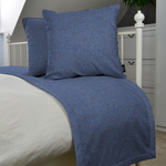 Load image into Gallery viewer, McAlister Textiles Roma Blue Bed Runners Throws and Runners 
