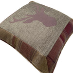 Load image into Gallery viewer, McAlister Textiles Stag Purple + Green Tartan Cushion Cushions and Covers 
