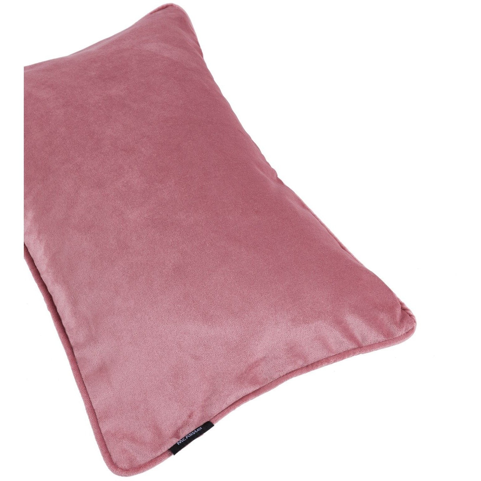 McAlister Textiles Matt Blush Pink Piped Velvet Cushion Cushions and Covers 