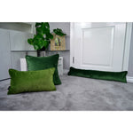 Load image into Gallery viewer, McAlister Textiles Matt Fern Green Piped Velvet Cushion Cushions and Covers 
