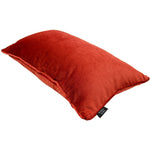 Load image into Gallery viewer, McAlister Textiles Matt Rust Red Orange Piped Velvet Cushion Cushions and Covers 
