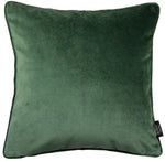 Load image into Gallery viewer, McAlister Textiles Matt Moss Green Velvet 43cm x 43cm Piped Cushion Sets Cushions and Covers 
