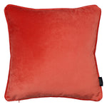 Load image into Gallery viewer, McAlister Textiles Matt Coral Pink Velvet 43cm x 43cm Piped Cushion Sets Cushions and Covers 
