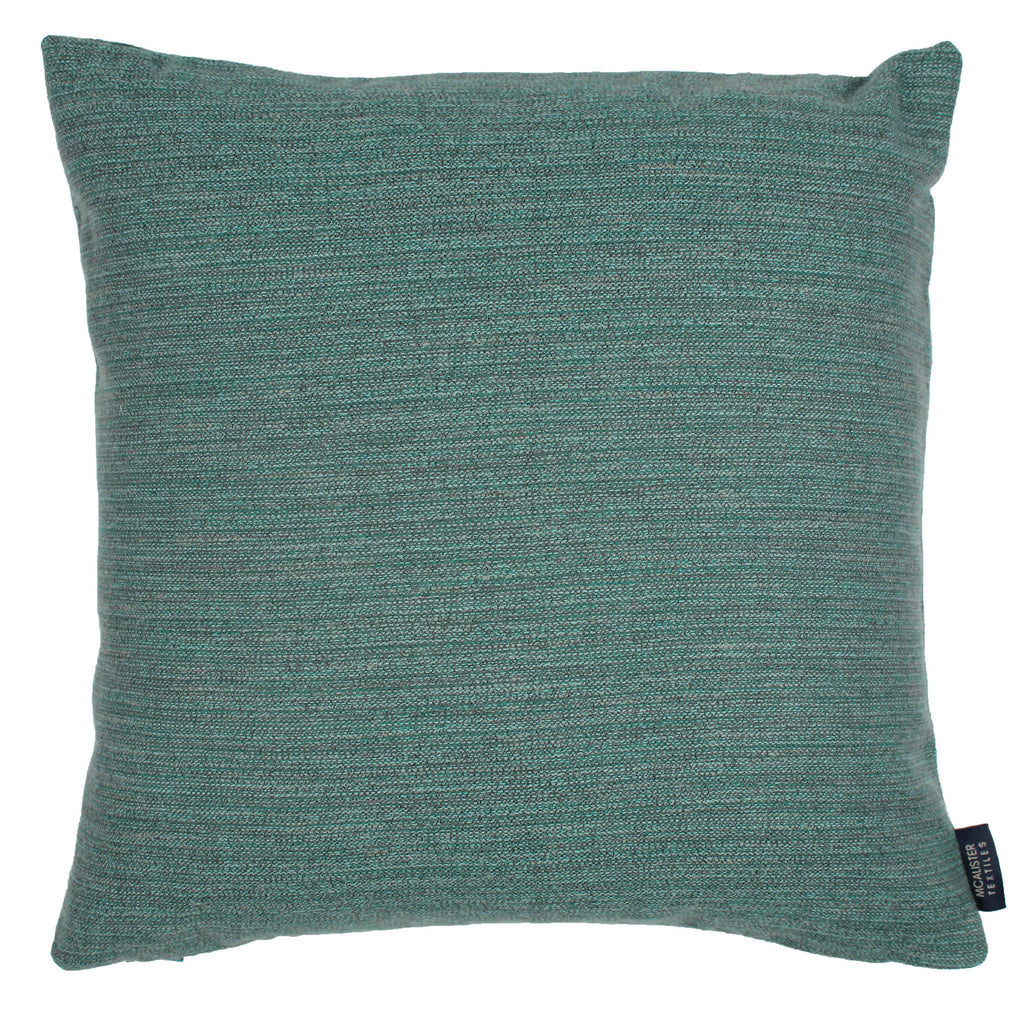 McAlister Textiles Hamleton Teal Textured Plain Cushion Cushions and Covers Cover Only 49cm x 49cm 