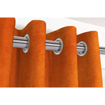 Load image into Gallery viewer, McAlister Textiles Matt Burnt Orange Velvet Curtains Tailored Curtains 

