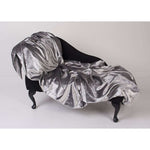 Load image into Gallery viewer, McAlister Textiles Crushed Velvet Silver Fabric Fabrics 
