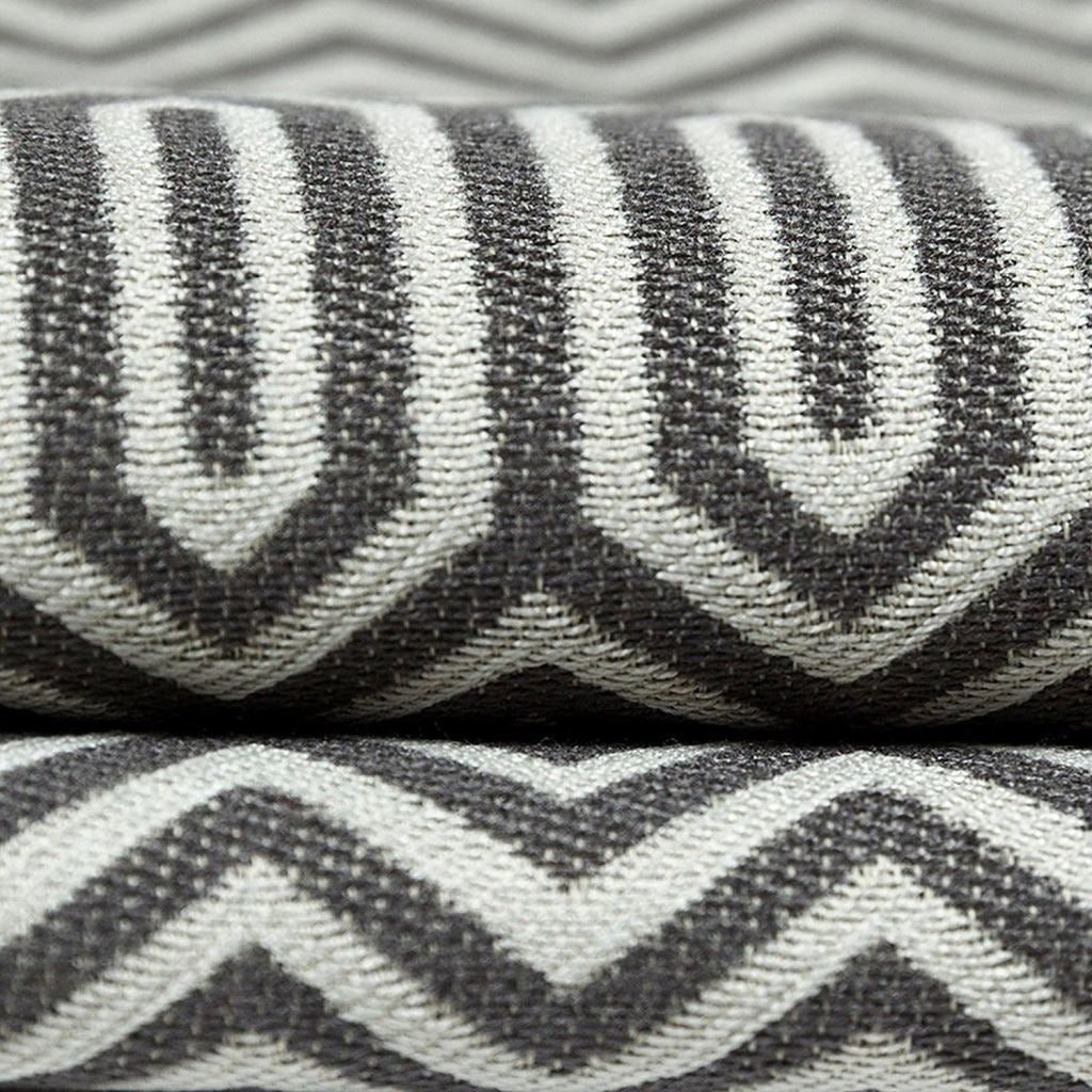 McAlister Textiles Colorado Geometric Charcoal Grey Fabric Fabrics 