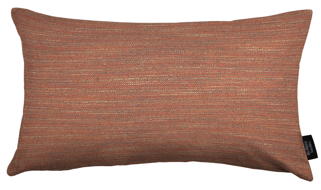 McAlister Textiles Hamleton Terracotta Textured Plain Pillow Pillow Cover Only 50cm x 30cm 