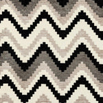 Load image into Gallery viewer, McAlister Textiles Navajo Black + Grey Striped Fabric Fabrics 1 Metre 
