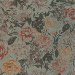 Load image into Gallery viewer, McAlister Textiles Blooma Green, Pink and Ochre Fabric Fabrics 1 Metre 
