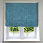 Load image into Gallery viewer, McAlister Textiles Eternity Teal Roman Blinds Roman Blinds Standard Lining 130cm x 200cm Teal
