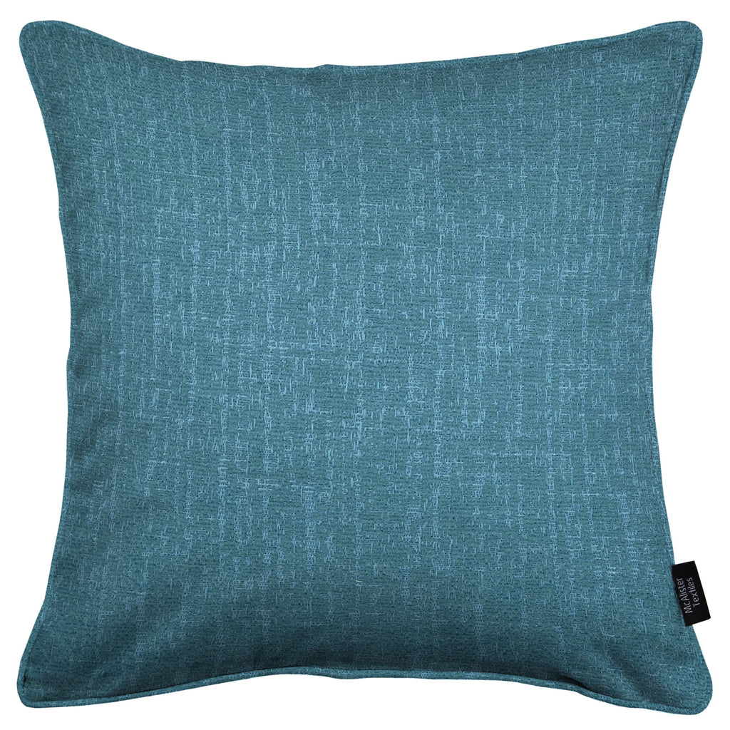 McAlister Textiles Eternity Teal Chenille Cushions Cushions and Covers Cover Only 43cm x 43cm 