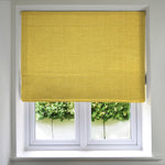 Load image into Gallery viewer, McAlister Textiles Harmony Ochre Yellow Textured Roman Blinds Roman Blinds Standard Lining 130cm x 200cm Ochre Yellow

